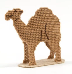 Noah's Ark Plastic Canvas Kit -Crocheting Supplies Store camel
