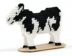 Noah's Ark Plastic Canvas Kit -Crocheting Supplies Store cow 1