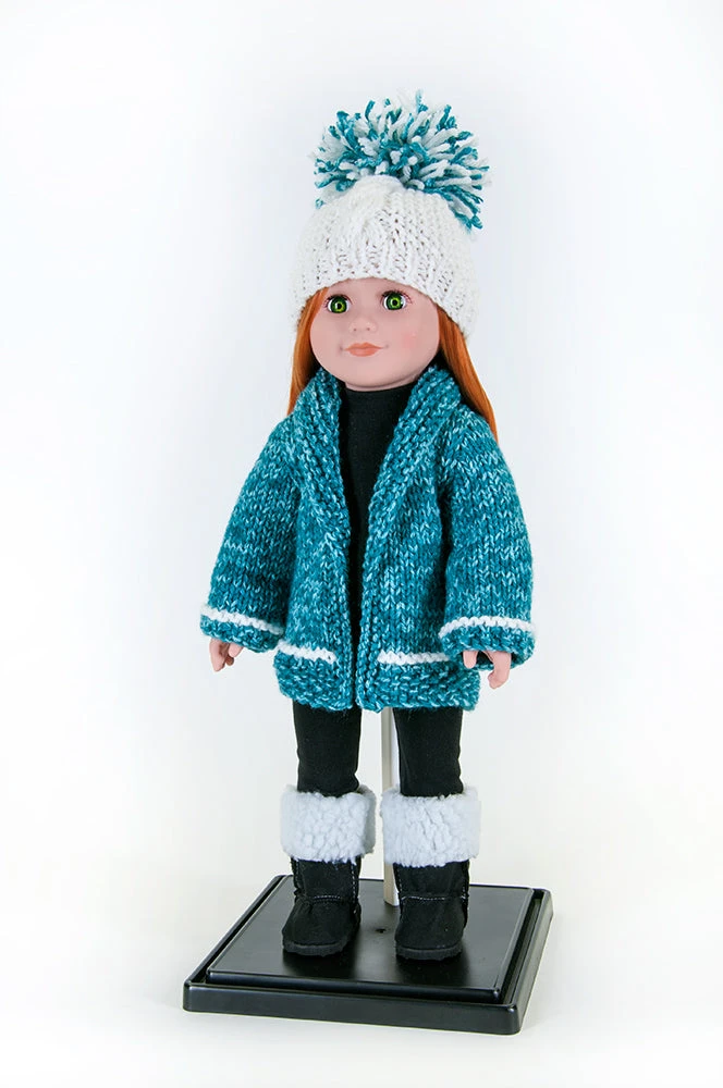 Knit Winter Doll Outfit 2 Knit Winter Doll Outfit - Image 2