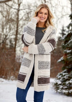Naturally Stripes Cardigan 17 Naturally Stripes Cardigan -Crocheting Supplies Store kp 6791