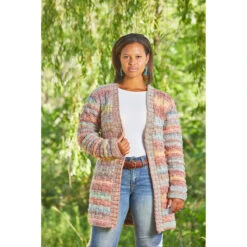 Garter Weave Jacket -Crocheting Supplies Store kp 7035