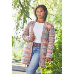 Garter Weave Jacket -Crocheting Supplies Store kp 7038