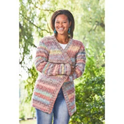 Garter Weave Jacket -Crocheting Supplies Store kp 7052