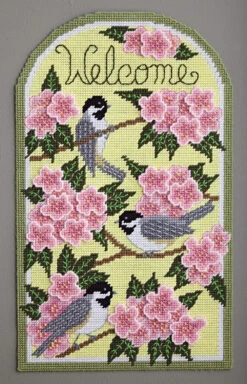 Chickadee And Apple Blossom Plastic Canvas Ensemble 12 Chickadee And Apple Blossom Plastic Canvas Ensemble -Crocheting Supplies Store m24849