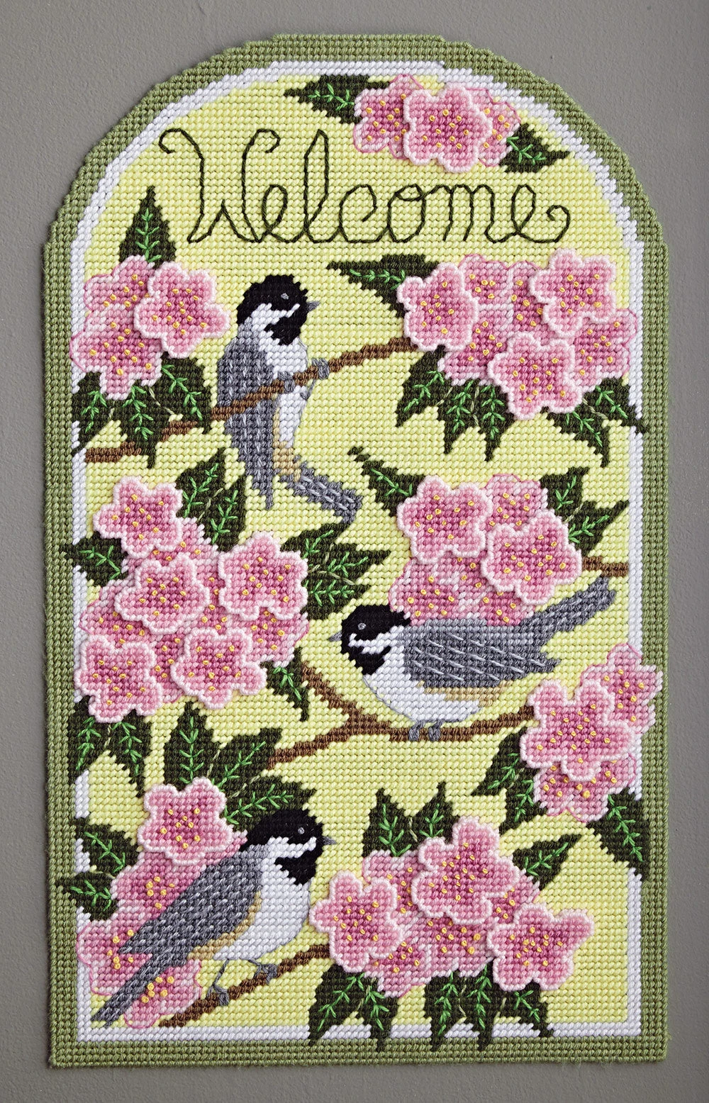 Chickadee And Apple Blossom Plastic Canvas Ensemble 2 Chickadee And Apple Blossom Plastic Canvas Ensemble - Image 2