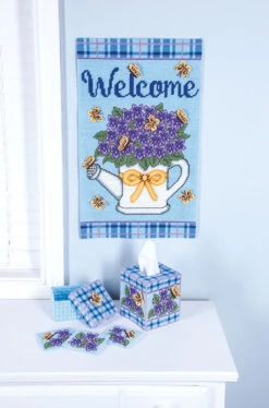 Spring Welcome Plastic Canvas Ensemble