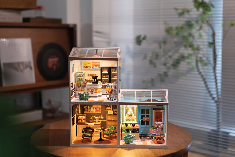 Robotime Daily Inspiration Cafe Miniature House 2 Robotime Daily Inspiration Cafe Miniature House - Image 2