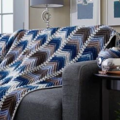 Chevron Panels Throw -Crocheting Supplies Store m96048c