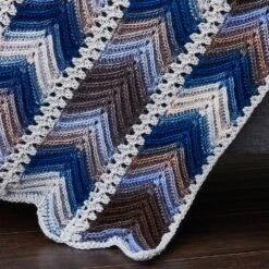 Chevron Panels Throw -Crocheting Supplies Store m96048d
