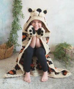 Hooded Leopard Blanket