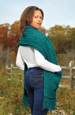 Pocket Shawl 24 Pocket Shawl -Crocheting Supplies Store m96334turquoise