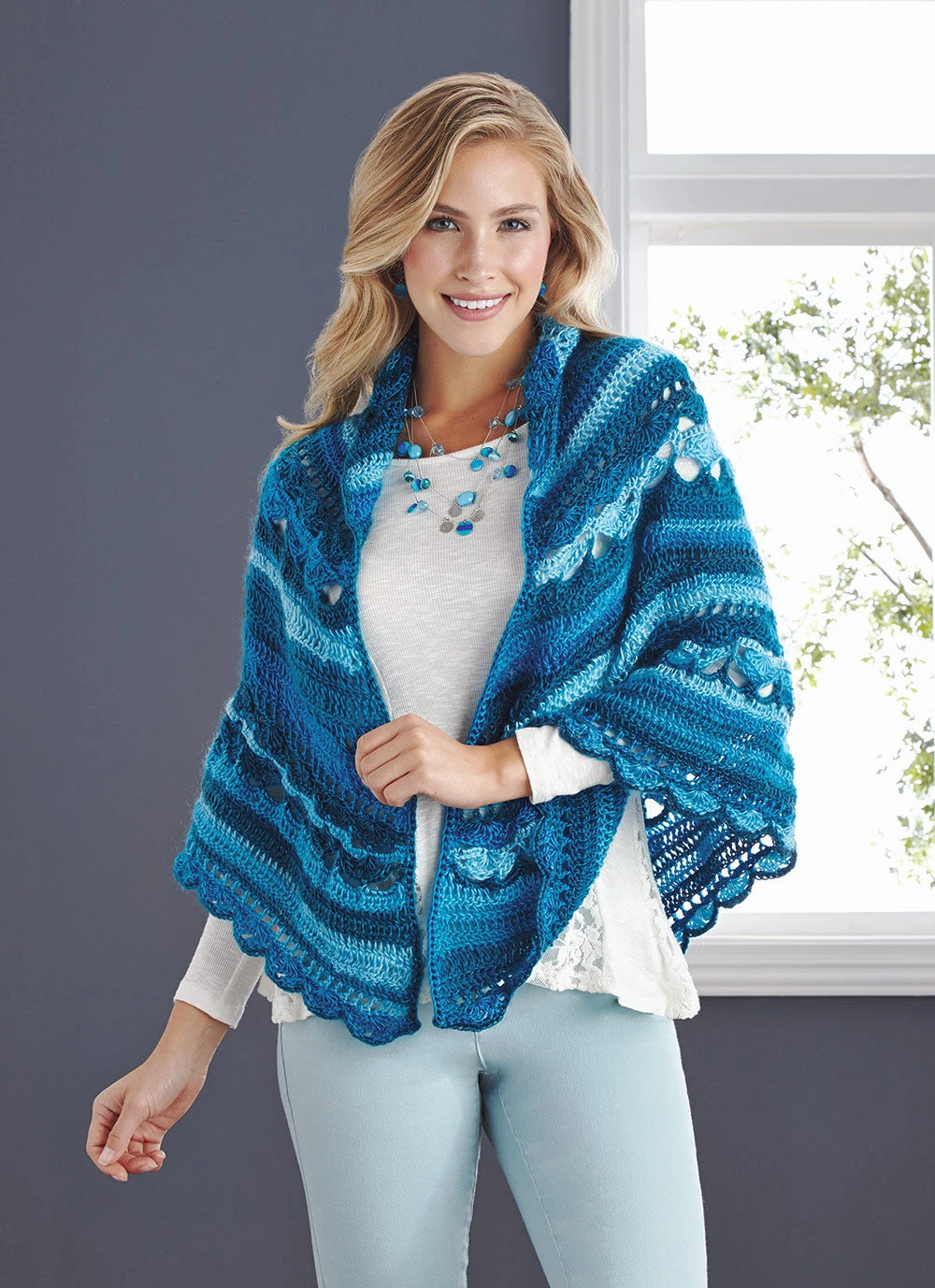 Shells And Stripes Shawl 1 Shells And Stripes Shawl