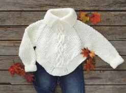 Child's Cable Poncho -Crocheting Supplies Store m97292 2