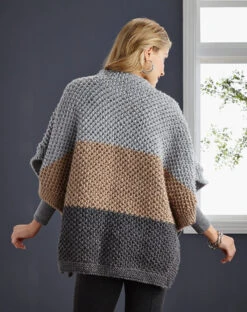 Brioche Poncho -Crocheting Supplies Store m97298c