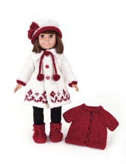 Winter Doll Ensemble -Crocheting Supplies Store m97394b
