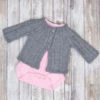 Cabled Cardigan & Onesie