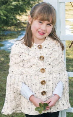 Crocheting Supplies Store 30 Cabled Yoke Poncho