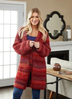 Chunky Textured Cardigan -Crocheting Supplies Store marvellous chuncky 0219
