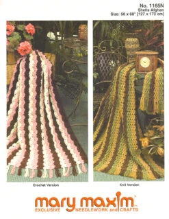 Shells Afghan To Knit Or Crochet Pattern