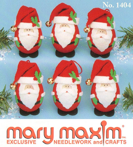 Roly Poly Santa Ornaments Pattern 1 Roly Poly Santa Ornaments Pattern