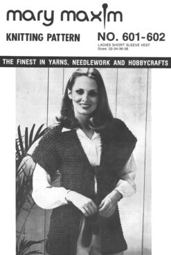 Ladies' Short Sleeve Vest Pattern