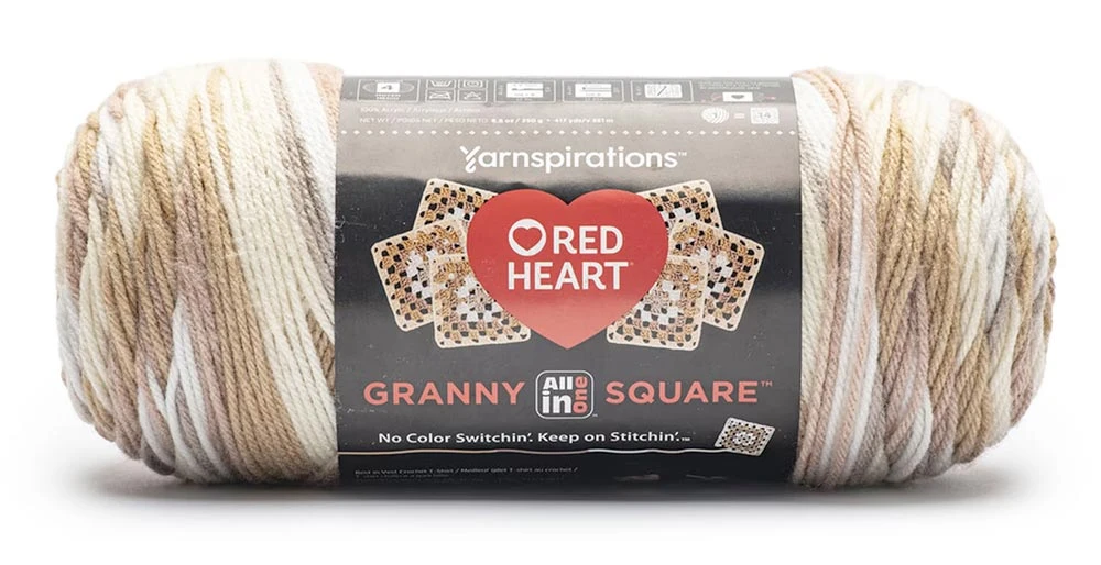 Red Heart All In One Granny Square Yarn 1 Red Heart All In One Granny Square Yarn